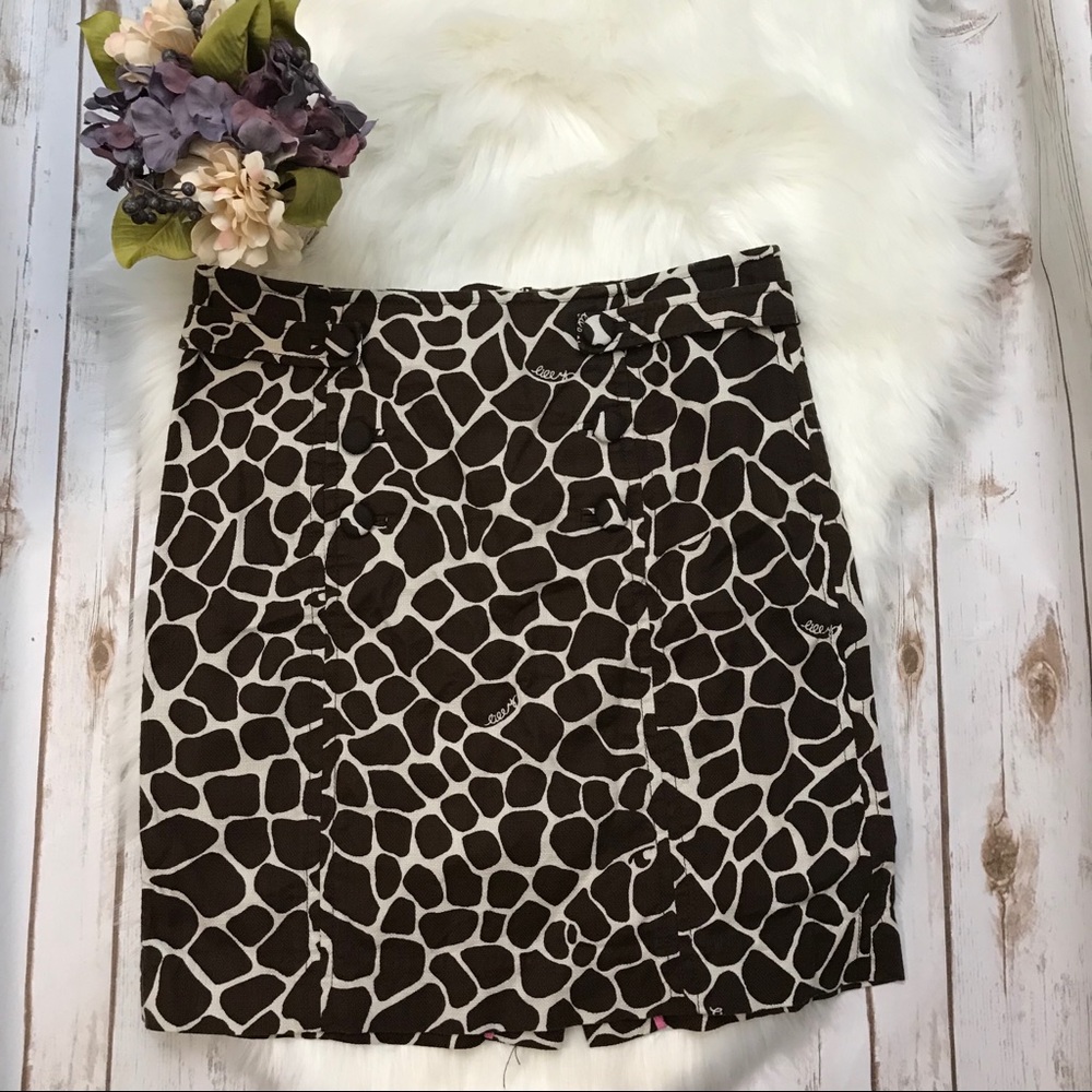 Lilly Pulitzer Animal Print Skirt